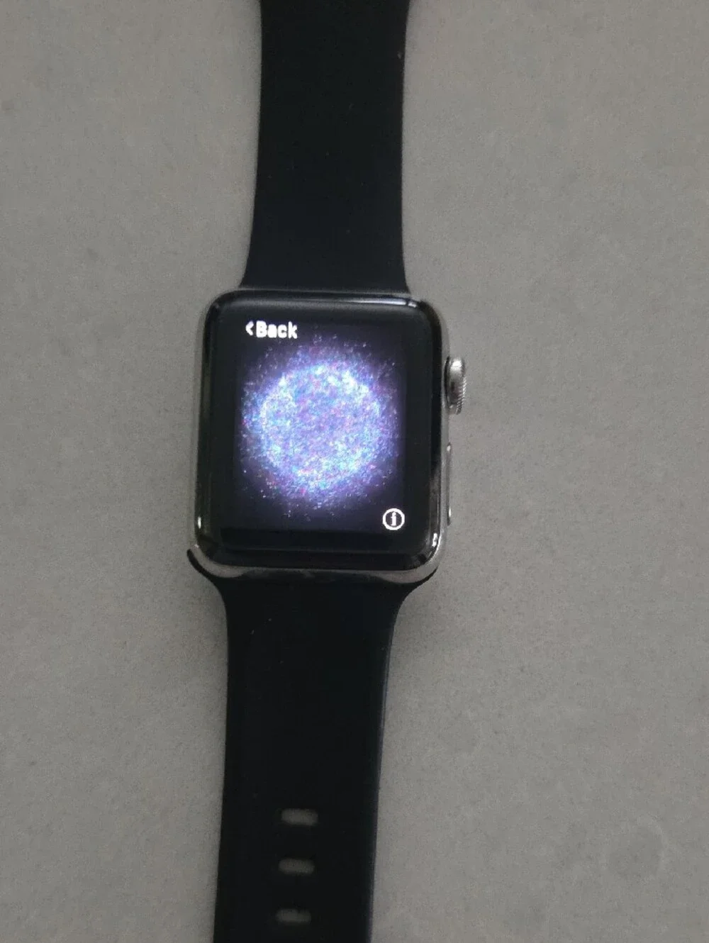 Apple Watch in Black with Silver Case - Classic Smartwatch